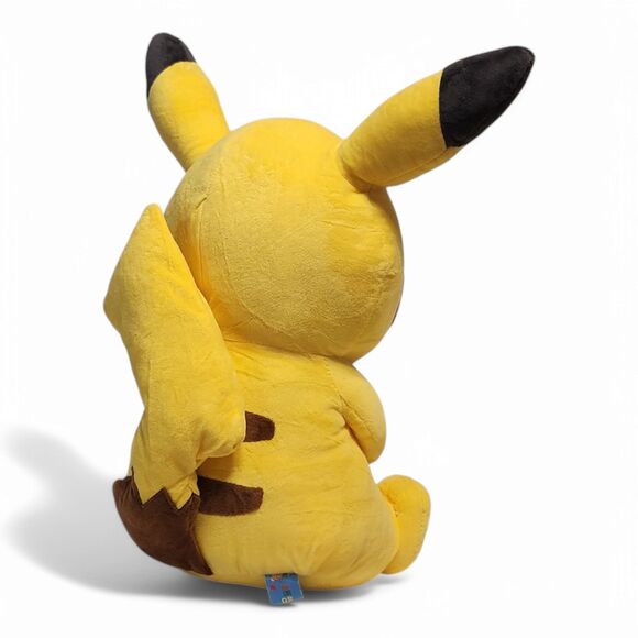 Pikachu Poké Plush, 12" Body (16" Long with Ears), Soft & Squishy Pokémon Toy - Picture 3 of 10